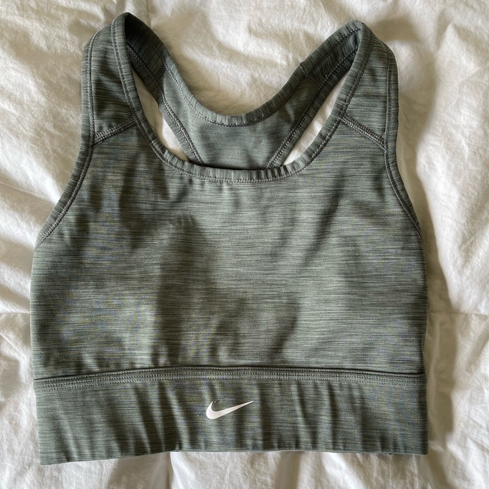Nike Grey/Green Sports Bra